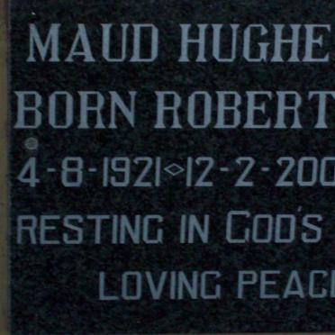 HUGHES Maud nee ROBERTS  -1921-2002