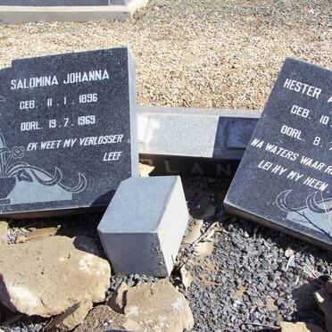 ?LAN? Hester Antoinette 1892-1973 :: ?LAN? Salomina Johanna 1896-1969