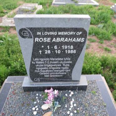 ABRAHAMS Rose 1918-1986