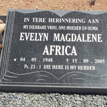 AFRICA Evelyn Magdalene 1948-2005
