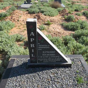 APRIL Edward Richard 1945-2015