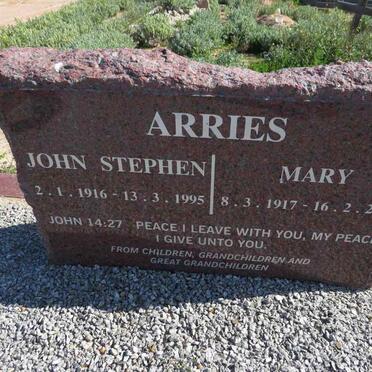 ARRIES John Stephen 1916-1995 & Mary 1917-2005
