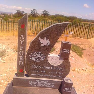 AYFORD Joan nee DAVIDS 1956-2005
