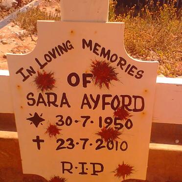 AYFORD Sara 1950-2010