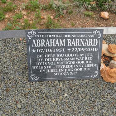 BARNARD Abraham 1951-2010