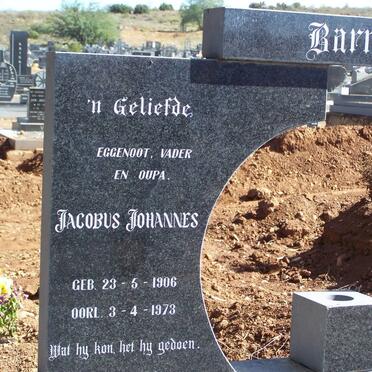BARNARD Jacobus Johannes 1906-1973