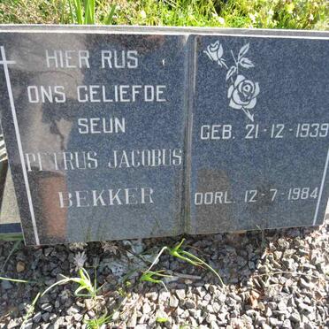 BEKKER Petrus Jacobus 1939-1984