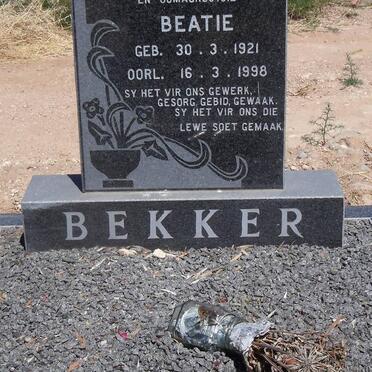 BEKKER Beatie 1921-1998