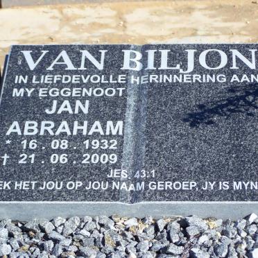 BILJON Jan Abraham, van 1932-2009