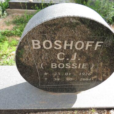 BOSHOFF C. J. 1926-2004