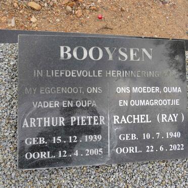 BOOYSEN Arthur Pieter 1939-2005 & Rachel 1940-2022