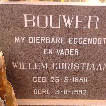 BOUWER Willem Christiaan  1950-1982