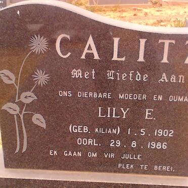 CALITZ Lily E. 1902-1986