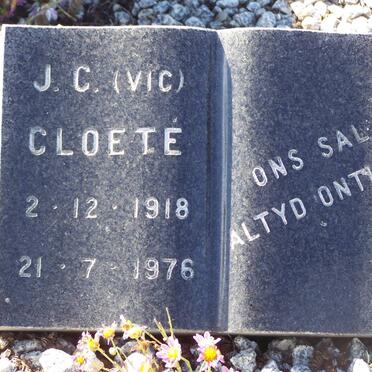 CLOETE J.C. 1918-1976