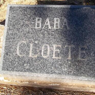 CLOETE Baba