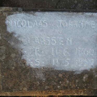 CLAASSEN Nicolaas Johannes 1860-1957