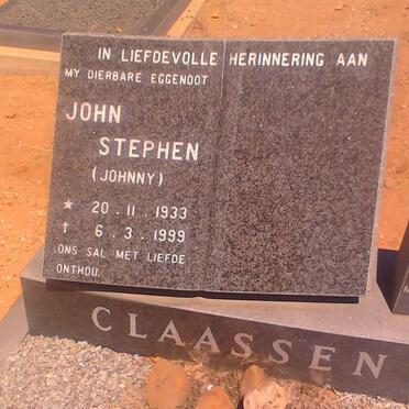 CLAASSEN John Stephen 1933-1999