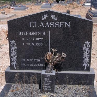 CLAASSEN Stephanus Hendrik 1922-1998