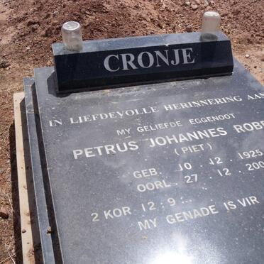 CRONJE Petrus Johannes Robert 1925-2005