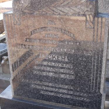 DICKER Margaretha Dorothea nee ZAAYMAN 1887-1946