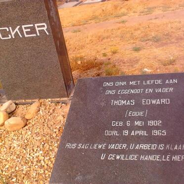 DICKER Thomas Edward 1902-1965