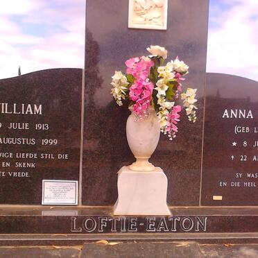 EATON William, LOFTIE 1913-1999 &amp; Anna Jacoba LODEWYK 1922-1985