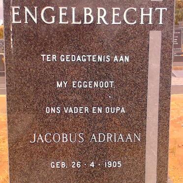 ENGELBRECHT Jacobus Adriaan 1905-1977