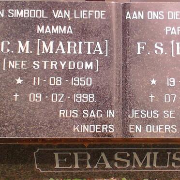 ERASMUS F.S. 1959-1998 &amp; C.M. STRYDOM 1950-1998