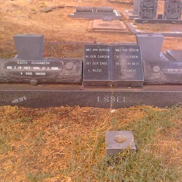 ESSEL Rudolf Hans 1914-1976 &amp; Luzia Elizabeth 1923-2006