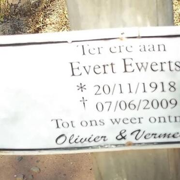 EWERTS Evert 1918-2009