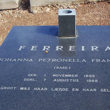 FERREIRA Johanna Petronella Fransina 1899-1988