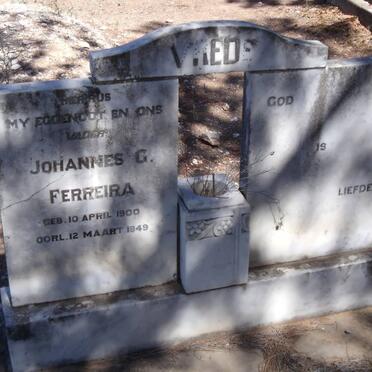 FERREIRA Johannes G. 1900-1949