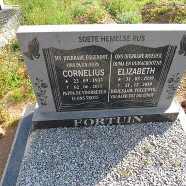 FORTUIN Cornelius 1933-2011 & Elizabeth 1939-2019