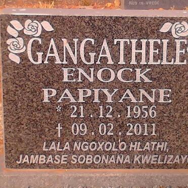 GANGATHELE Enock Papiyane 1956-2011