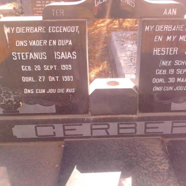 GERBER Stefanus Isaias 1909-1989 &amp; Hester Johanna SCHWARTZ 1906-1965