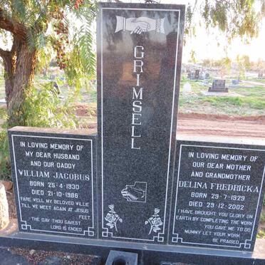 GRIMSELL William Jacobus 1930-1986 &  Delina Fredricka 1929-2002
