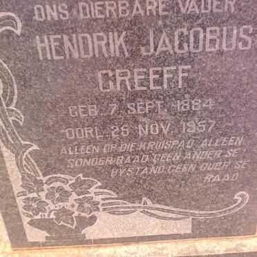 GREEFF Hendrik Jacobus 1884-1957 &amp; Isabella E. KELLER 1887-1956