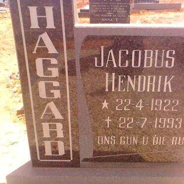 HAGGARD Jacobus Hendrik 1922-1993