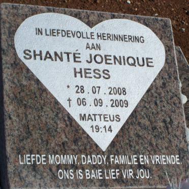 HESS Shanté Joenique 2008-2009