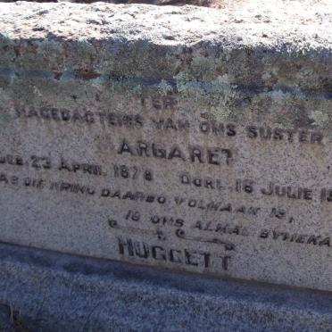 HUGGETT Margaret 1878-1945