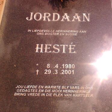 JORDAAN Heste 1980-2001