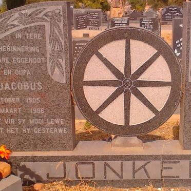 JONKER Roelof Jacobus 1905-1996 &amp; Agatha Georgina NEL -1967