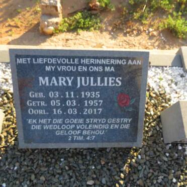 JULLIES Mary 1935-2017