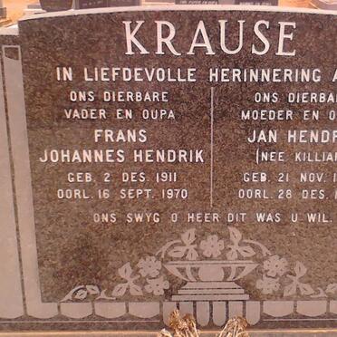 KRAUSE Frans Johannes Hendrik 1911-1970 &amp; Jan Hendrik KILLIAN 1919-1973
