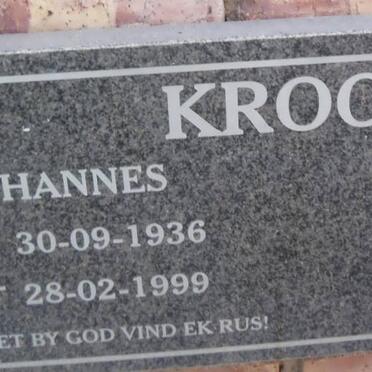 KROON Johannes 1936-1999 &amp; Susanna J.W. 1943-