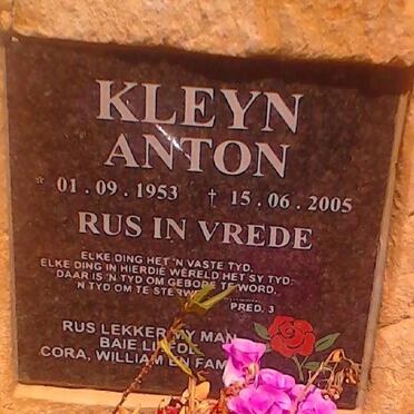 KLEYN Anton 1953-2005