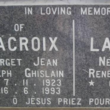 LACROIX Georget Jean Joseph Ghislain 1923-1993 &amp; Renée Thérese VRIET 1927-