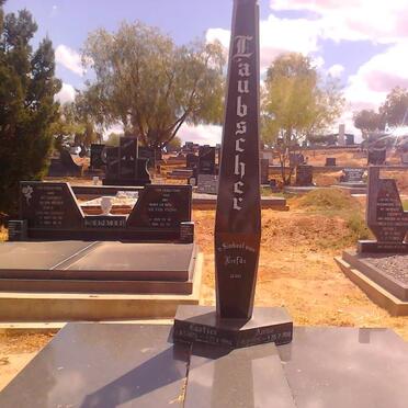 LAUBSCHER Gert Coetzee 1923-1994 &amp; Anna Johanna SMIT 1926-2010