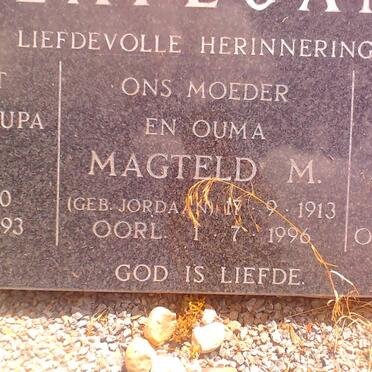LATEGAN Magteld M. nee JORDAAN 1913-1996