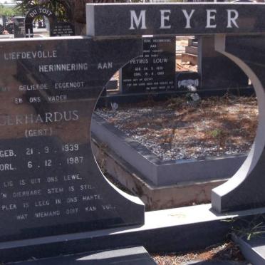 MEYER Gerhardus 1939-1987
